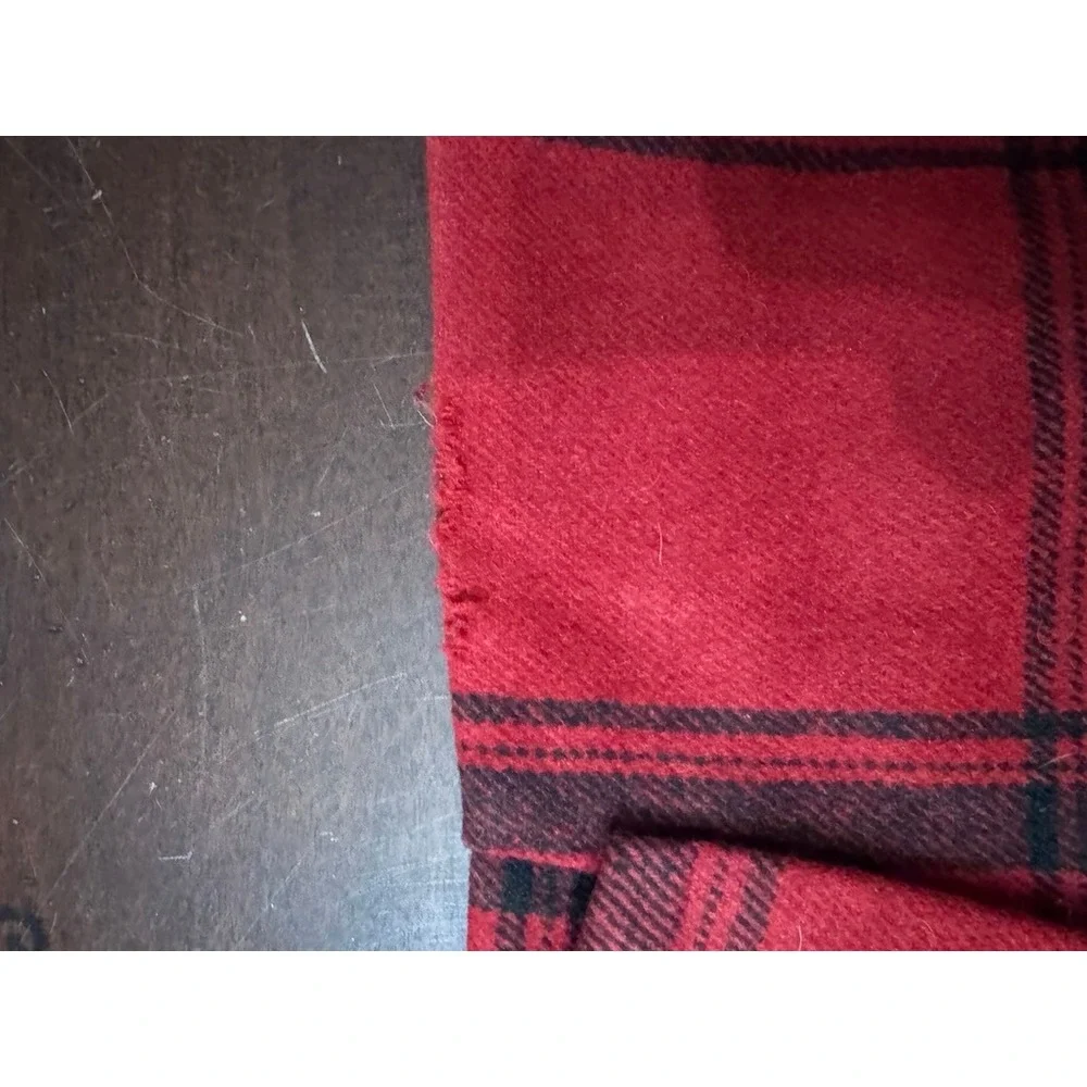 NWT BRITISH KHAkI Red Black Plaid Wrap Mini Skirt Size 8 - Picture 6 of 10